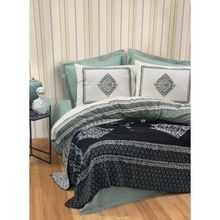 Cotton Box Çift Hardy Yeşil Tek Kişilik Battaniyeli Nevresim Takımı