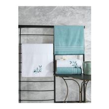 Cotton Box Colorful Mint-Beyaz 4'lü Havlu Seti