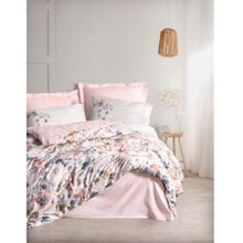 Cotton Box Dalya Pudra Çift Kişilik Saten 200x220 cm Nevresim Takımı