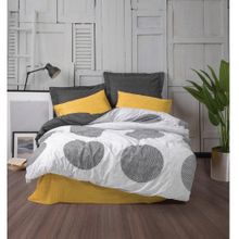 Cotton Box Dappled Modern Sarı Çift Kişilik Nevresim Takımı