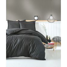 Cotton Box Elegant Stipe Antrasit Çift Kişilik Nevresim Takımı