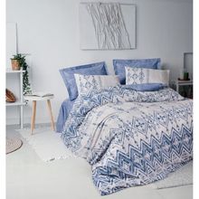 Cotton Box Ethnic Cleo Mavi Çift Kişilik 200x220 cm Nevresim Takımı