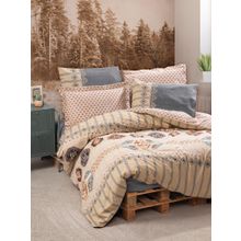 Cotton Box Etnich Dakota Gri Çift Kişilik 200x220 cm Nevresim Takımı
