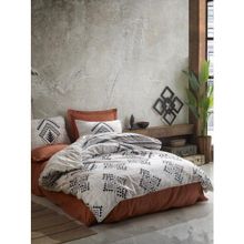 Cotton Box Etnich Lenuta Tarçın Çift Kişilik Nevresim Takımı