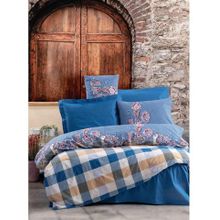 Cotton Box Galano Alaçatı Lacivert Nevresim Takımı Çift Kişilik