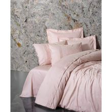 Cotton Box Jana Pudra Jakarlı Saten Çift Kişilik Nevresim Takımı