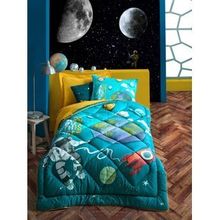Cotton Box Junior Little Astronaut Turkuaz Tek Kişilik Uyku Seti