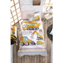 Cotton Box Junior Track Turkuaz Lastikli Çarşaflı Tek Kişilik Nevresim Takımı