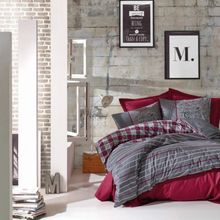 Cotton Box Masculine Jonas Bordo Çift Kişilik Nevresim Takımı