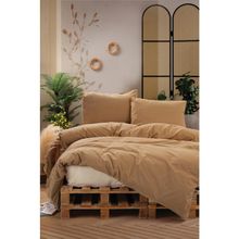 Cotton Box Neat Bej Krem Çift Kişilik 200x220 cm Nevresim Takımı