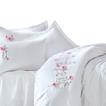Cotton Box Perla Saten 3D Nakışlı Çift Kişilik Nevresim Takımı