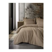 Cotton Box Plaid Ranforce Tek Kişilik Vizon 160x220 cm Nevresim Takımı