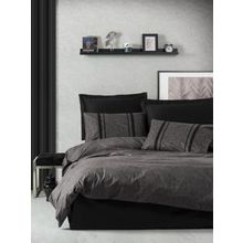 Cotton Box Plain Bitter Antrasit Siyah Çift Kişilik Nevresim Takım