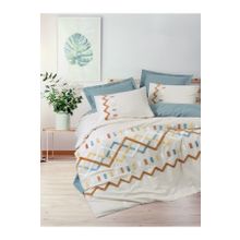 Cotton Box Puff Nakışlı Çift Kişilik Mellow Mint 200x220 cm Nevresim Takımı