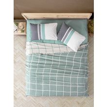 Cotton Box Square Easy Mint Çift Kişilik Pike Takımı