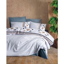 Cotton Box Stesso Gri Puff Nakışlı Çift Kişilik Nevresim Takımı