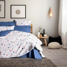 Cotton Box Stew Mavi Minimal Tek Kişilik 160x220 cm Nevresim Takımı