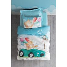 Cotton Box Tek Kişilik Buddy Mavi Junior 160x220 cm Nevresim Takımı