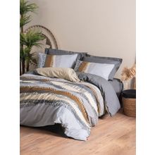 Cotton Box Toprak Çift Kişilik Asel Antrasit 200x220 cm Nevresim Takımı