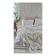 Cotton Life Fiesta Mavi 160x220 cm Tek Kişilik Kutulu Nevresim Takımı