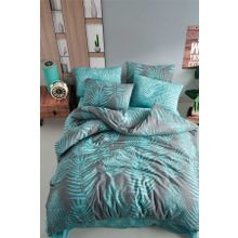 Cotton Life İyi Geceler İstanbul Palm Mint Çift Kişilik Nevresim Takımı