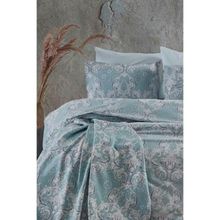 Cotton Life Marbell 200x220 cm Mavi Çift Kişilik Kutulu Nevresim Takımı