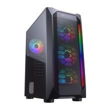 Cougar MX410 Mesh-G CGR-5VM6B-MESH-G-RGB RGB 650 W 80+ Mid-Tower Kasa