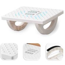 Couleurs Masa Altında Ayak Dayanağı, Daha Büyük Boy Ofis Masası Ayaklık, Sallanan Ayak Hemşirelik Taburesi, Rocker Denge Tahtası, Duruş Desteği, Ofis ve Ev Kullanımı için Ergonomik Tasarım (Beyaz)