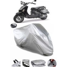 Coverplus Aprilia Mojito 125 Custom Gri Arka Çanta Uyumlu Su Geçirmez Motosiklet Brandası