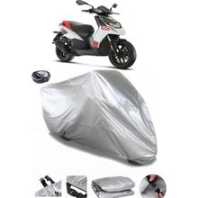 Coverplus Aprilia SR 150 Gri Arka Çanta Uyumlu Su Geçirmez Motosiklet Brandası