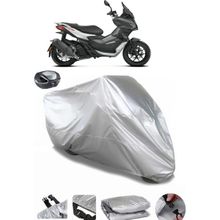 Coverplus Aprilia SR GT 200 Gri Arka Çanta Uyumlu Su Geçirmez Motosiklet Brandası