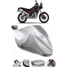 Coverplus Aprilia Tuareg Gri Arka Çanta Uyumlu Su Geçirmez Motosiklet Brandası