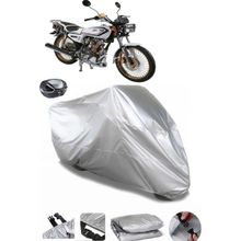 Coverplus Arora AR 100-8 Klasik Tel Gri Arka Çanta Uyumlu Su Geçirmez Motosiklet Brandası
