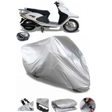 Coverplus Arora AR 100T-2B İnci Gri Arka Çanta Uyumlu Su Geçirmez Motosiklet Brandası