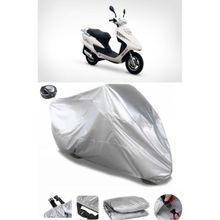 Coverplus Asya Efsane Eco 100 Gri Arka Çanta Uyumlu Su Geçirmez Motosiklet Brandası