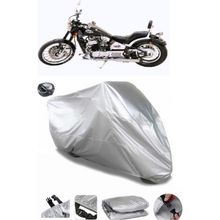 Coverplus Asya Ghost 350 Gri Arka Çanta Uyumlu Su Geçirmez Motosiklet Brandası