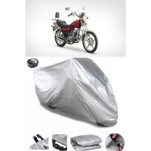 Coverplus Asya Ultra 150 Gri Arka Çanta Uyumlu Su Geçirmez Motosiklet Brandası