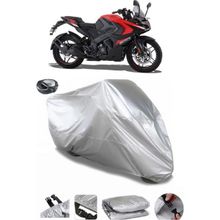Coverplus Bajaj Pulsar RS 200 Gri Arka Çanta Uyumlu Su Geçirmez Motosiklet Brandası