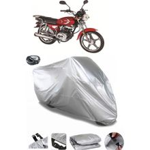 Coverplus Bisan Toprak WRC 125 Gri Arka Çanta Uyumlu Su Geçirmez Motosiklet Brandası