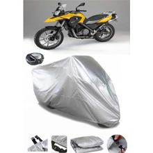 Coverplus Bmw G 650 GS Gri Arka Çanta Uyumlu Su Geçirmez Motosiklet Brandası
