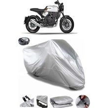 Coverplus Brixton Crossfire 500 Gri Arka Çanta Uyumlu Su Geçirmez Motosiklet Brandası