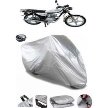 Coverplus Çelik Motor Classic 125 Gri Arka Çanta Uyumlu Su Geçirmez Motosiklet Brandası