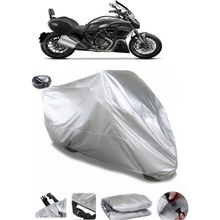Coverplus Ducati Diavel Strada Gri Arka Çanta Uyumlu Su Geçirmez Motosiklet Brandası