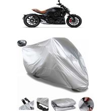 Coverplus Ducati Diavel Xdiavel Gri Arka Çanta Uyumlu Su Geçirmez Motosiklet Brandası