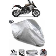Coverplus Ducati Multistrada 1200 Enduro Pro Gri Arka Çanta Uyumlu Su Geçirmez Motosiklet Brandası