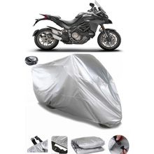 Coverplus Ducati Multistrada 1260 S Gri Arka Çanta Uyumlu Su Geçirmez Motosiklet Brandası