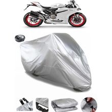 Coverplus Ducati Panigale 959 Gri Arka Çanta Uyumlu Su Geçirmez Motosiklet Brandası