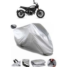 Coverplus Ducati Scrambler Icon Dark Gri Arka Çanta Uyumlu Su Geçirmez Motosiklet Brandası