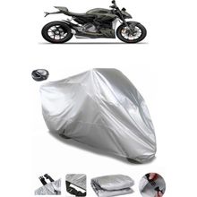 Coverplus Ducati Streetfighter V2 Gri Arka Çanta Uyumlu Motosiklet Brandası