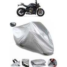 Coverplus Ducati Streetfighter V4 S Gri Arka Çanta Uyumlu Su Geçirmez Motosiklet Brandası
